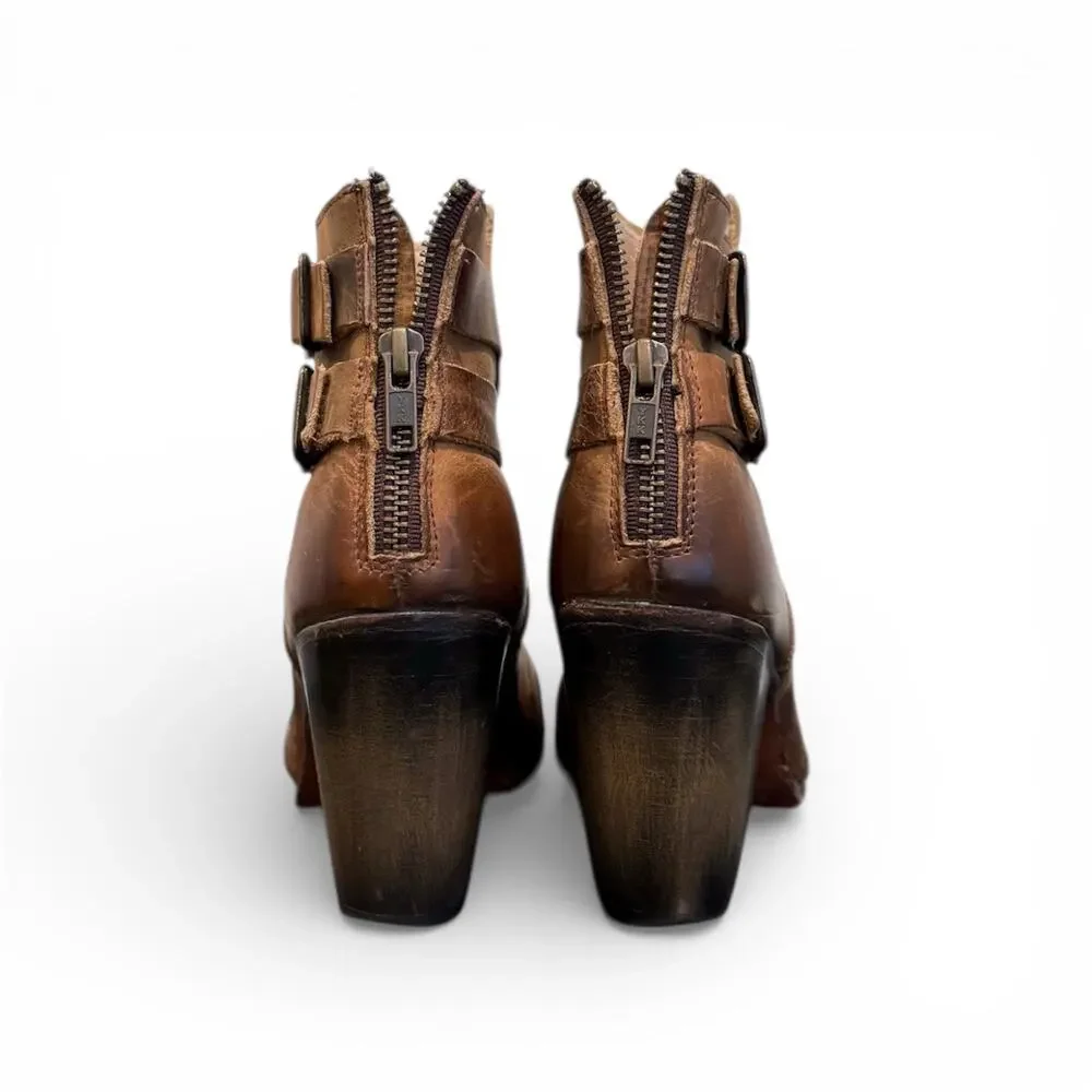 FREEBIRD Malry Leather Ankle Booties Brown – Size 8 – EUC - Picture 3 of 9